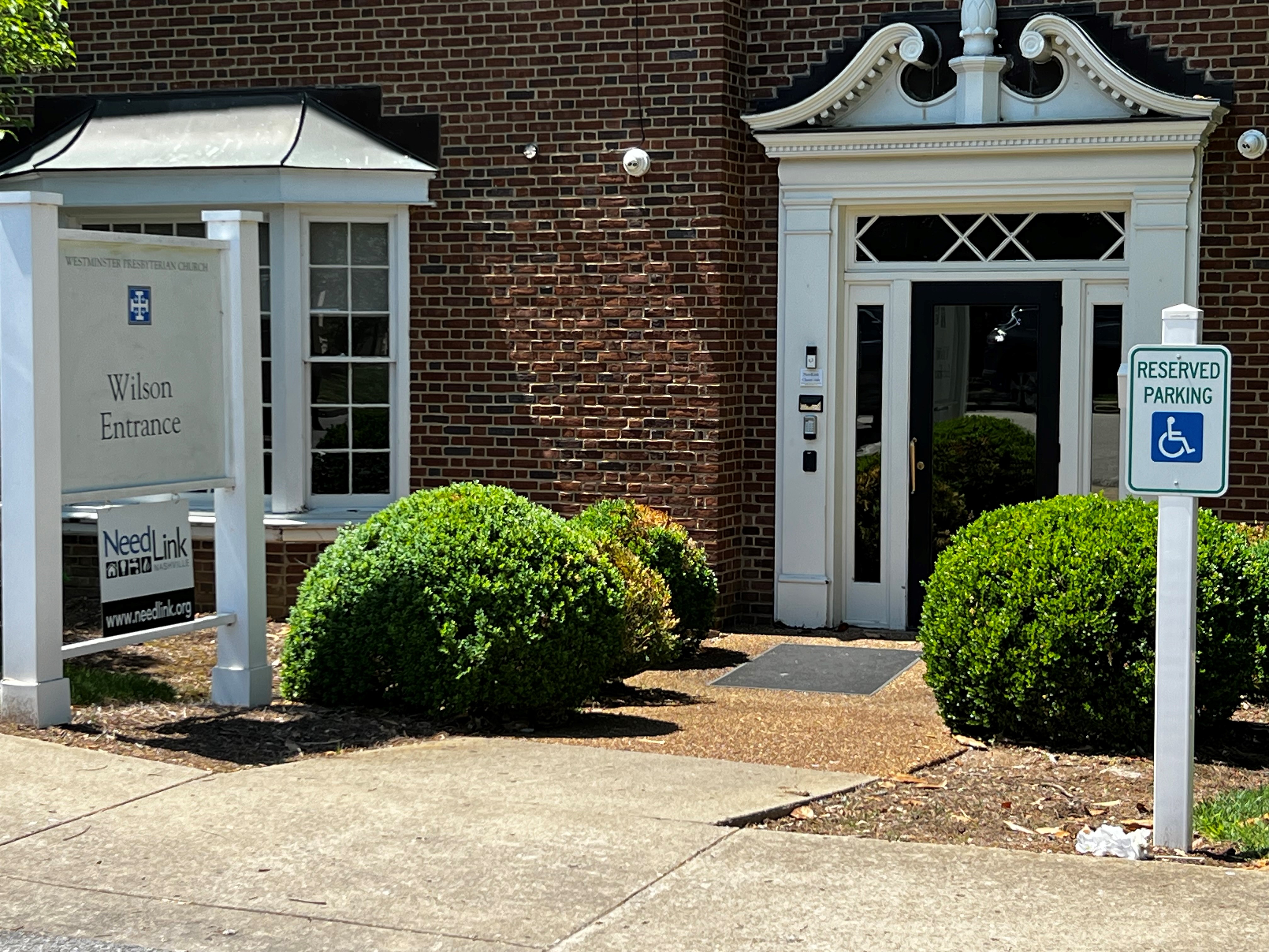 Front of office entrance